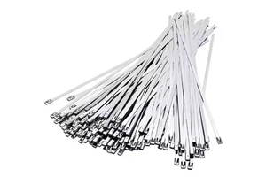High-Strength Self-Locking 304 Stainless Steel Cable Tie Corrosion-Resistant High-Temperature Bundle 7.9*900MM