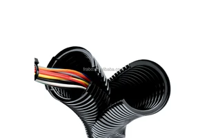 FRABO Double-layer Easy to Disassemble Polyamide Cable Wire Pipe Tube Nylon Flexible Conduit Pipe for Electraicl Overhaul
