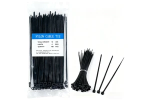 China Supplier Nylon 66 PA 66 Cable Ties Self-Locking Plastic Cable Clamp Strap Wraps Releasable Type