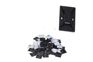 High Quality HF-Shaw Electric TM Series Nylon 66 Cable Tie Mount Base Set Self Adhesive Wire Black 30mm Adhesive