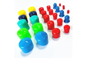 Through-Hole Cable Protective Cap Rubber Insulation Dust-proof Anti-Collision Steel Bar End Cap Plug Thread Custom Cutting