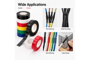 PVC Insulation Tape Customized Waterproof Flame Retardant Electrical Insulation Industrial CE Black Insulating Adhesive Tape