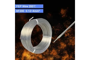 Single Core Connector Wire Transparent FEP High Temperature Electrical Wire AF200 0.2mm Mini Cable Car Hook Up Wire