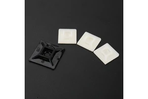 OUORO ND28 High Quality Waterproof ROHS HIPS Material 94-V2 White Self Adhesive Cable Tie Mount China