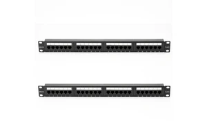 1U 24 Ports Cat5,cat5e, Cat6 Cat7 Patch Panel Metal Type Patch Panel