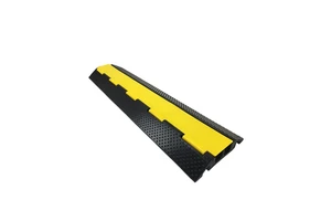 Cover Flexible Rubber+PVC Cable Protector Yellow+Black 10-15mph Concrete Installation Stage 2 Cable Channel Ramp