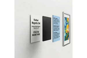 Vinyl Fridge Sheet Wall Mounted Magnet Frame Holders Magnetic Materials Adhesive Metal Magnet Poster Magnetic Mounting Kit