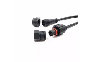 LED DC Cable Connector Adapter for Bluetooth Speaker Power Cord Male to Female DC Connector Cable ET-END CAP