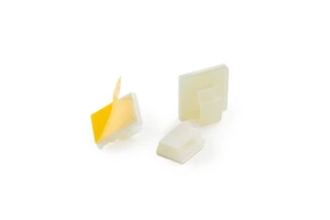 Essentra Self Adhesive Wire Cord Clip Cable Clamp Wire Organizer Natural Nylon 6.6 UL94 V2 SR 1788 Self Adhesive Cable Clips