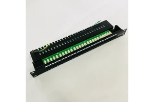 25 Port Voice Data Modular Cat3 RJ11 Telephone Patch Panel With Circuit Board