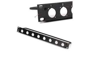 Good Quality Patch Panel for D Type Connectors, 1U 8 Way Rack Panel with 8 D-Series Punch-Outs,