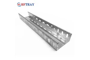 Customizable Size Industrial Outdoor Steel Perforated Cable Tray With Strong Corrosion Resistance And High Capacity