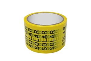 CNEPSO Industrial Engraving Solutions Solar Warning Tape 25m PVC Rubber Adhesive Electrical Insulation Model SWT25