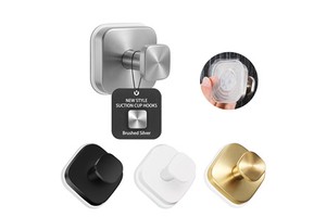 Cross-Border Stainless Steel Single Hook Strong Adhesive Portable Multifunction Wall Mounted Bathrobe Coat Bracket for Clothing