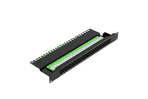 ZHEFAN 19 Inch 1U RJ45 RJ11 8P6C Telephone Panel 50 Port Patch Panel