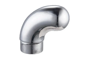 New Design Stainless Steel Cable Railing Satin Staircase Handrail Precision Casting Pipe Accessories Elbow Decorative End Caps