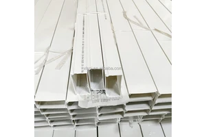 Pvc Duct Network Cable Pipe / Cable Channel / Wire Gutter Pvc Cable Trunking