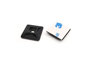 3M Glue 30x30mm Sticky Self Adhesive Nylon Cable Tie Mounting Bracket Wall Anchor Clip Clamp Adhesive Tie Mount