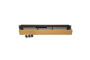 19 Inch Cat6/Cat5e/Cat6a Patch Panel 24 Port 48 Port Rack Mount Utp Rj45 Network Patch Panel