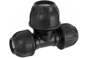 High Density PN16 Polyethylene Hdpe Pipe Fittings Tee Valve Fittings Farm Irrigation Hdpe Compression Fittings For Water System