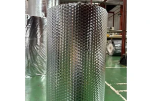Double-Sided Reflective Aluminum Bubble Wrap Roll - Thermal Insulation Sheet For Windows, Pipes, Warehouse Temperature Control