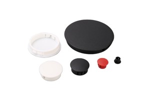 OUORO High Quality Nylon Plastic Cable Hole Plugs HP-10 Series 500pcs/bag 10bags/boxs Black & White Color Cable Plug Cover