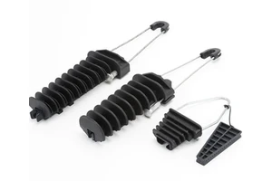 Fiber Optic Drop Wire Cable Plastic Clamp PA Tension Clamp For ABC Cable Overhead Distribution Line