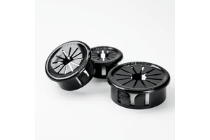 Black Cable Grommets Round-shaped Buckle Type Wire Hole Cover Plastic Wire Guard Ring Rubber Plug