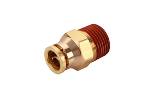 DOT Brass Push In Tube Fitting Quick NPT Thread Connector For Truck and Industrial Air System