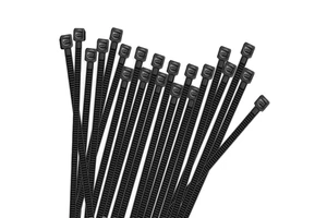Eco-Friendly CE ROHS for ISO9001 Certified PA66 Self-Locking Nylon Cable Ties -40C~+85C 100mm 2.5mm UV Resistant Tensile