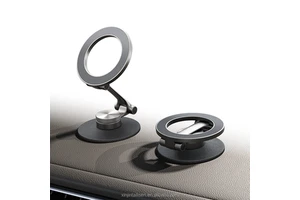 LISEN Updated 360 Degree Rotation Magnetic Phone Holder for Car Flexible Sticky Mount Auto Stand for iPhone 17 16 15 Series