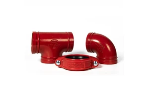 WFHSH Multi-Size 1-12" Elbow Pipe Fitting Grooved Elbow Ductile Iron Pipe Fitting Elbow UL FM Approved