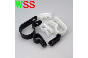 Cable Clips for Cable Management Cord Organizer, Nylon R-Type, 1/8" 3/16" 1/4" 3/8" 1/2" 3/4" 1" Plastic Screw Mounting Cord Fas
