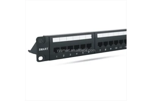 Factory OEM Rj45 Amp 24 Port Patch Panel 19 Inch Cat6a Patch Panel