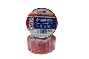 Wholesale for for PVC Electrical Insulating Tape 19mm X 10m Red Heat-resistant Pressure Sensitive Rubber Single Sided Masking