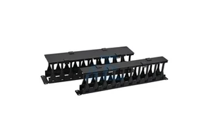 China 19 Inch 1U 2U Plastic Metal Cable Manager Tray CAT6/5E Cable Management & Accessories