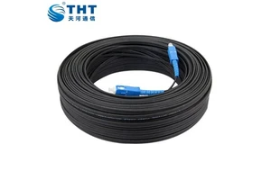 1 2 Core Preconnected Patchcord Flat Drop Patch Cable SC/APC SC LC UPC APC SC-SC FTTH Jumper Fiber Optic Patch Cord
