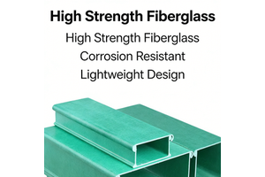 Sturdy Anti Corrosion FRP Fiberglass Cable Tray Trough Type Cable Tray Power Engineering Communication Cable Tray