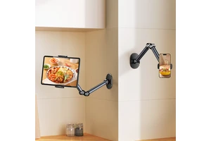 ZHIQING X75 Adhesive Wall Mount for Tablet, No Drilling Damage, Perfect for Rental Apartments