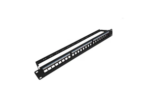 Networking Blank Patch Panel for RJ45 Keystone 19 Inch Patch Panel 1U 24 Ways Patch Panel