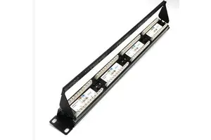 19" Rj45 Cat6 Cat5e 24 Ports Patch Panel
