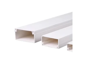 Direct From Factory Flame Retardant PVC Slotted Cable Trunking 20x10 Square Electrical Wiring Conduit Durable Plastic Tubes
