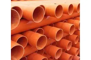 Factory Direct Orange CPVC Cable Conduit Pipe for Trench Pipe Construction