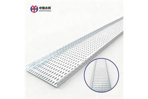 Commercial Building Cable Tray with Perforations Steel and Aluminium Separate Management for Power and Data Cables