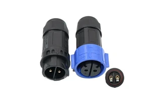 Factory Selling LED Cable Connector, 2Pin IP68 Waterproof 30A Power Cable Connector