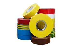 Black Industrial Insulating Electrical White 19Mm Safety Adhesive PVC Insulation Tape