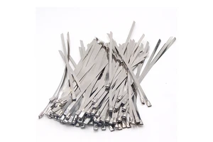 4.6*500mm High Quality Wholesale Cable Tie Custom Sizes Stainless Steel Metal Cable Ties