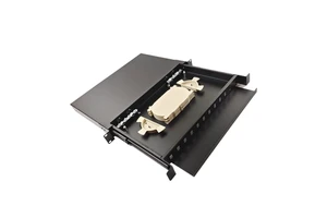 Factory Supply Drawer Type Fiber Patch Panel 12 Core 1U Rack Mount ODF with SC/APC or SC/UPC Adapters for FTTH and FTTX Networks