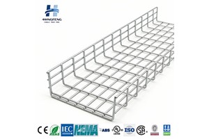 CE Certified High Load Wire Mesh Cable Tray | Reinforced Steel Grid Trunking for Large-Scale Commercial Infrastructure Projects