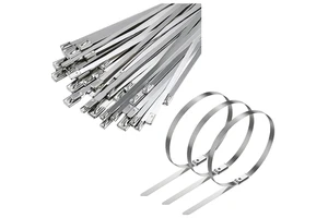 Hot Selling High Temperature Resistant Cable Ties SS 201/304/316 Self-Locking Stainless Steel Cable Ties